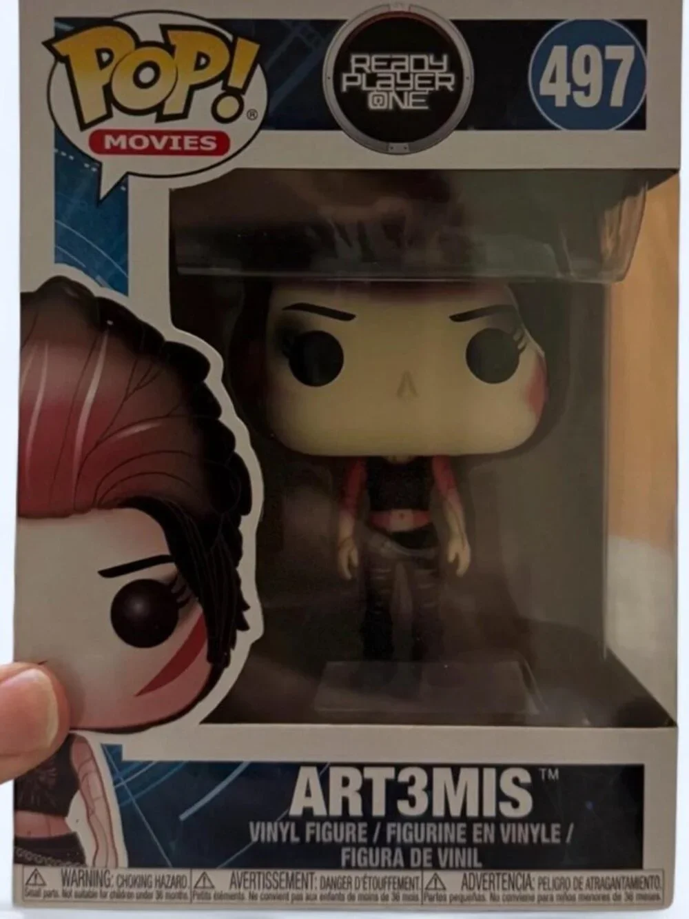 Funko Pop ART3MIS Figure with Red and Black Design